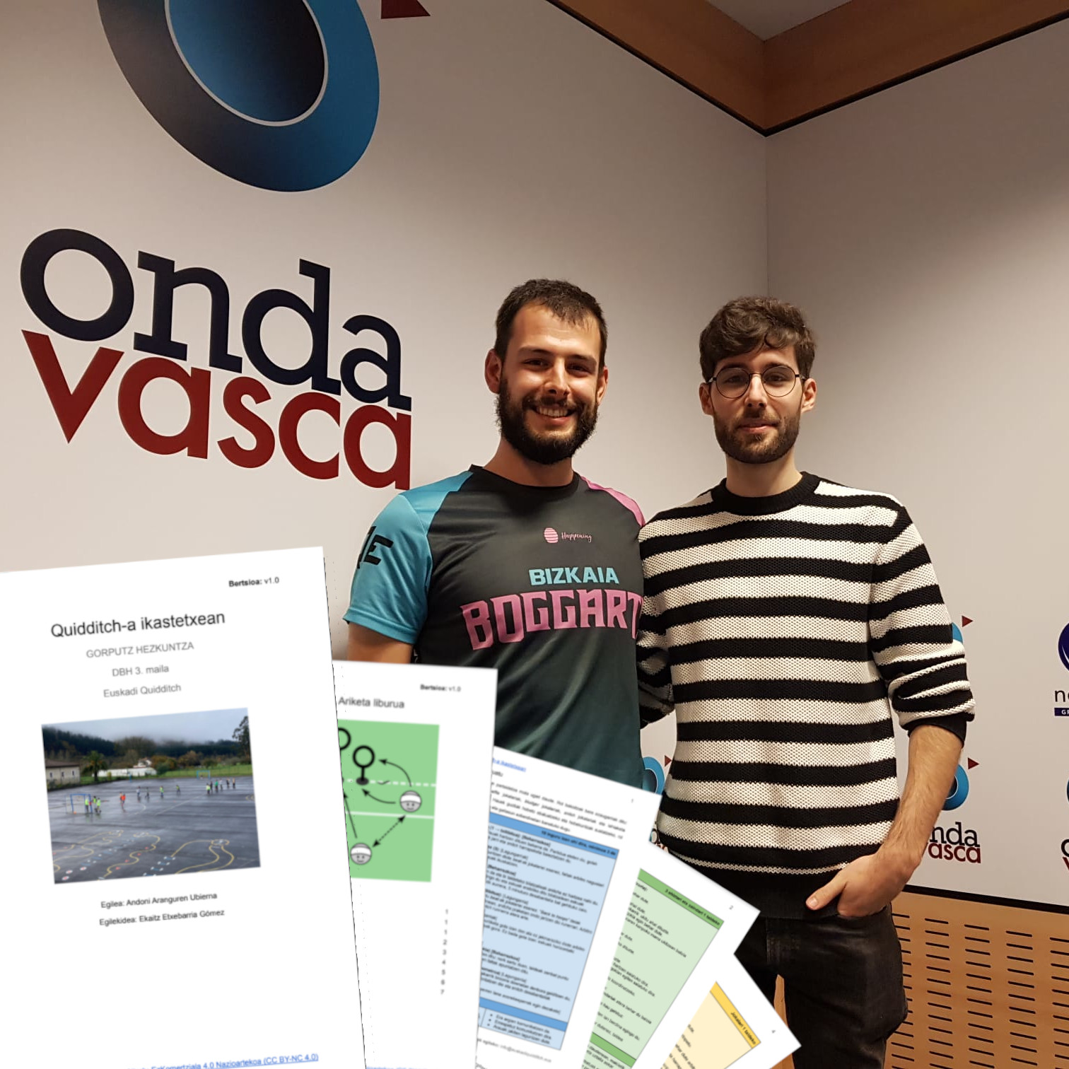 Andoni y Ekaitz presentan la unidad didáctica en castellano