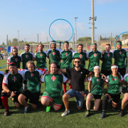 Foto de la euskal selezkioa estrenando la equipación eguzkilore. Foto de «Aita».